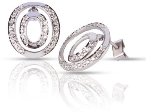 SWAROVSKI CRYSTAL STERLING SILVER STUD EARRING