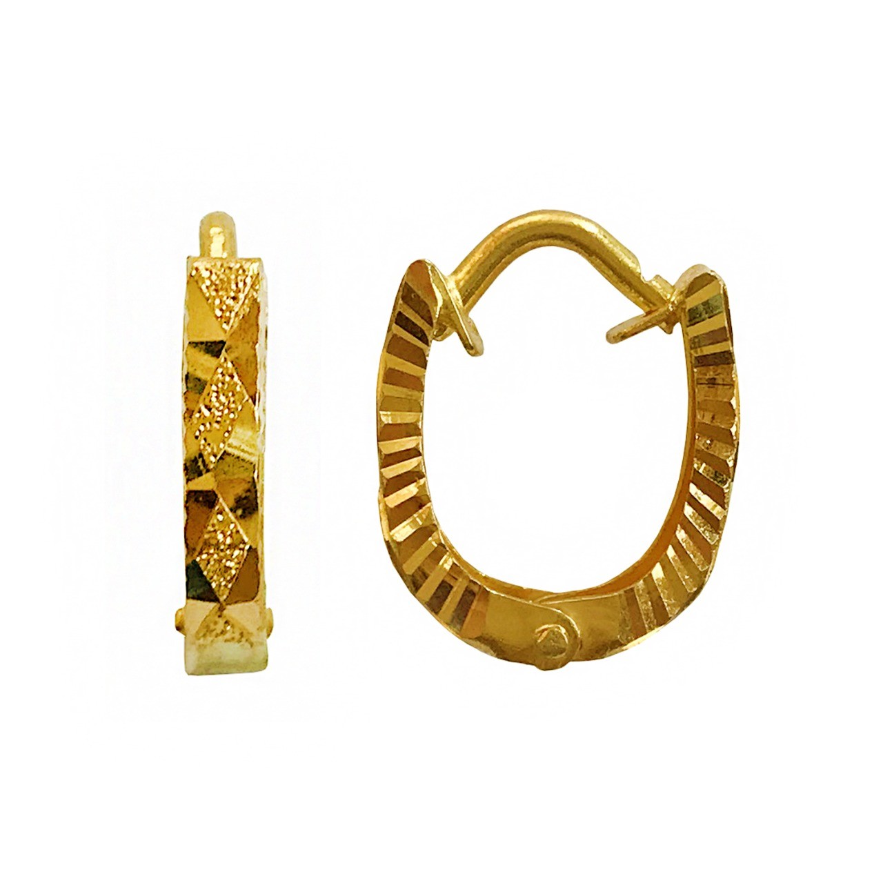 U shape Plain bali Earrings