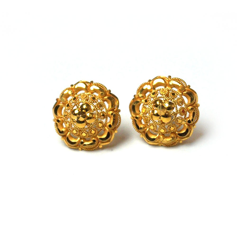 Radiant Splendor 22k Gold Ear Tops